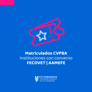 Matriculados CVPBA / Instituciones con convenio FECOVET y AAMEFE